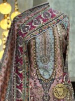 Stitched silk digital printed Anarkali - Image 2
