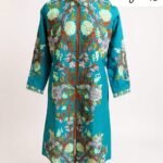 Stylish long silk coat