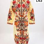 Stylish long silk coat