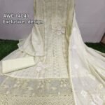 Unstitched top with Resham work