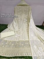 Unstitched top with Resham work