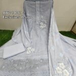 Unstitched top with Resham work