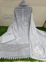 Unstitched top with Resham work