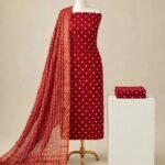 Bandhani cotton suit
