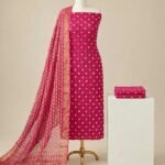 Bandhani cotton suit