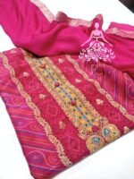 Bandhani printed embroidered banarasi Silk - Image 2