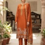 Banarsi Embroidered Burberry Linen Shirt