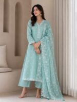 Cotton Mul Appliqué Suit