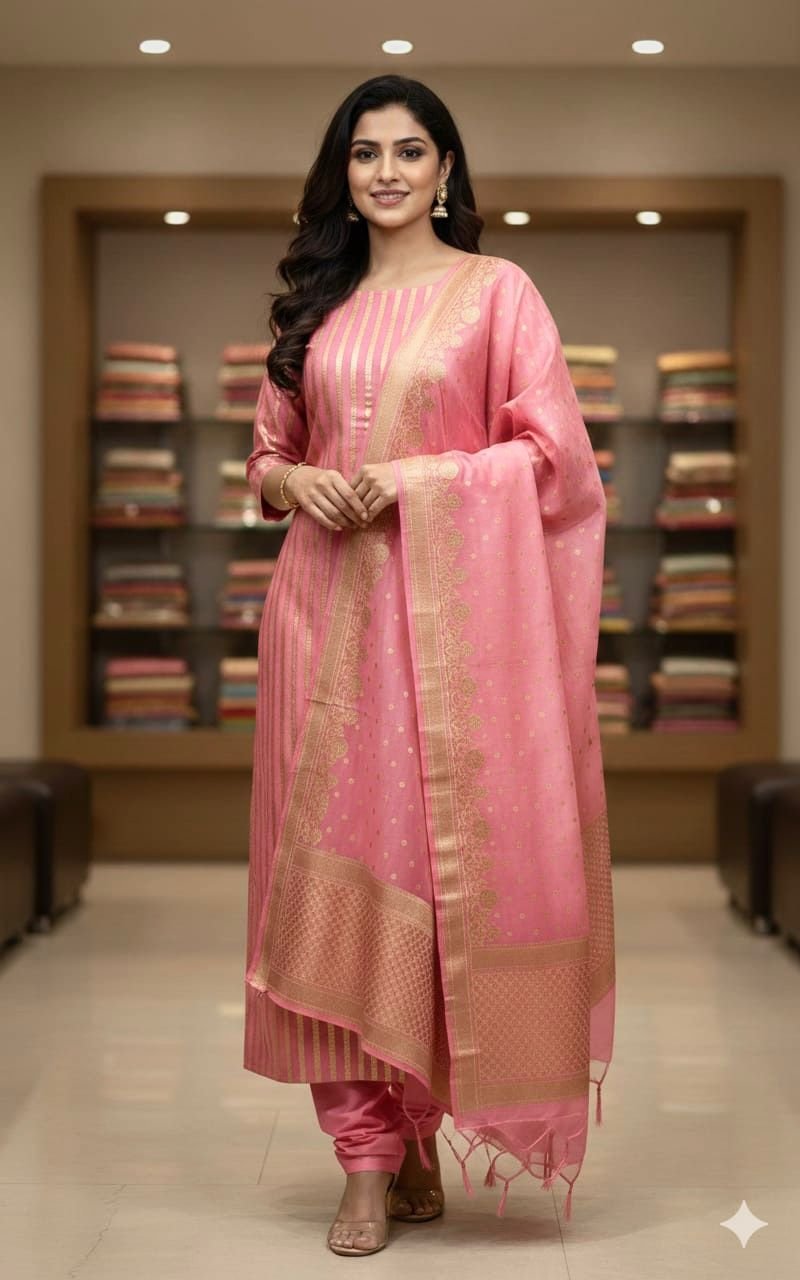 Cotton Silk Handloom Banarasi Cotton Silk Handloom - Image 1