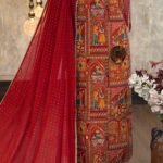Crepe position printed kurta