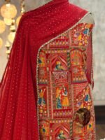 Crepe position printed kurta - Image 2