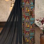 Crepe position printed kurta
