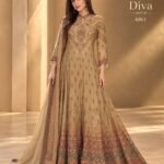 Designer Crepe Gown Set