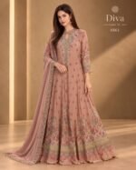 Designer Crepe Gown Set