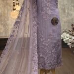 Embroidered Organza silk kurta & dupatta