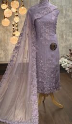 Embroidered Organza silk kurta & dupatta