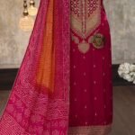 Gajji silk embroidered kurta