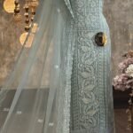 Georgette embroidered Luckhnavi