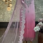Georgette kurta dupatta with Applique work