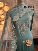 Georgette kurta dupatta with Applique work - Image 9