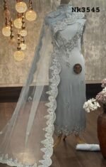 Georgette kurta dupatta with Applique work - Image 10