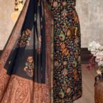 Maheshwari digital printed kurta & dupatta with zari borders