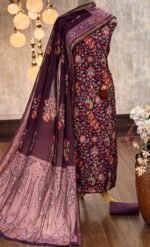 Maheshwari digital printed kurta & dupatta with zari borders - Image 4