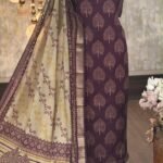Maheshwari digital printed kurta & dupatta with zari borders