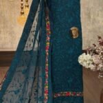 Georgette organza with Parsi embroidery