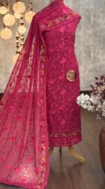 Georgette organza with Parsi embroidery - Image 3