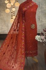 Georgette organza with Parsi embroidery - Image 5