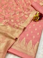 Premium Mul Cotton Zari Suit Set - Image 4