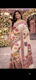 Premium khadi silk Kani sarees - Image 3