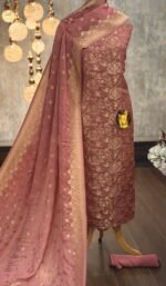 Pure viscose satin organza kurta & dupatta - Image 4