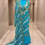 Kashmiri rayon suit with aari work