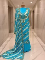 Kashmiri rayon suit with aari work - Image 7