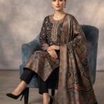 Self Embroidered Banarsi Silk Shirt