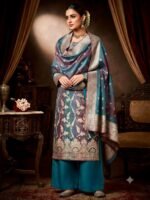 Banarasi Cotton Silk Multi Dyeing Suit