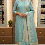 Banarasi Silk golden and silver Zari
