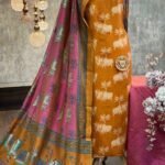 Silk kurta with pichwai print