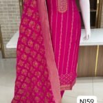 Pure silk suits with beautiful self weaving