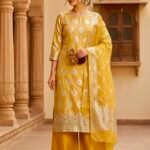 Top tissue silk zari suit