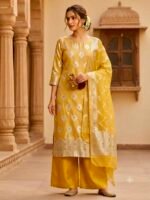 Top tissue silk zari suit