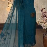 Mal chanderi embroidered kurta & dupatta
