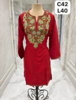 Pure cotton long kurti