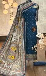 Maheshwari digital printed kurta & dupatta - Image 4