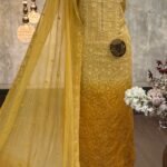 Mal chanderi embroidered kurta & dupatta