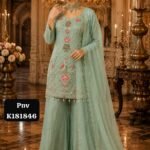 Beautiful heavy pearl work suit