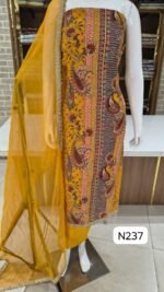 Party wear soft crep silk suits - Image 5