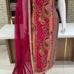 Party wear soft crep silk suits